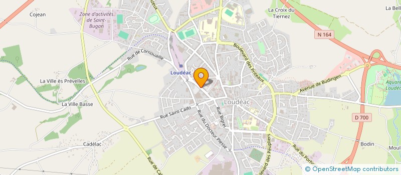 localisation de l'entreprise LA ROTISSERIE DE SOPHIE à LOUDEAC