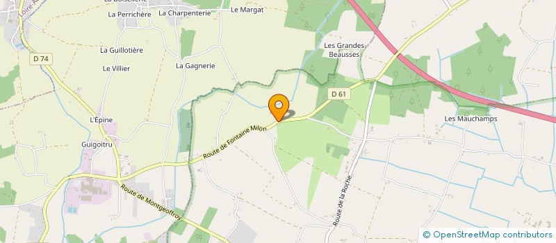 localisation de l'entreprise LA ROTISSERIE DES MOUETTES  MAZE-MILON