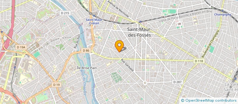 localisation de l'entreprise LA ROTISSERIE DU MAS DES OLIVIERS  CHENNEVIERES-SUR-MARNE