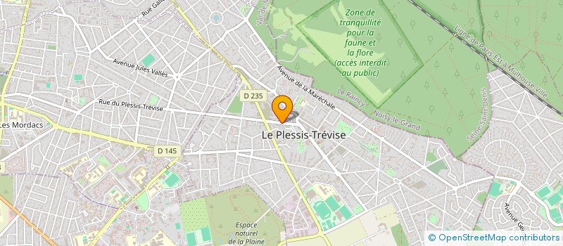 localisation de l'entreprise LA ROTISSERIE DU PLESSIS  LE PLESSIS-TREVISE