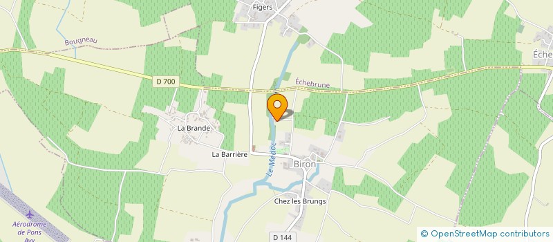 localisation de l'entreprise LA ROTISSERIE SAINTAISE  BIRON