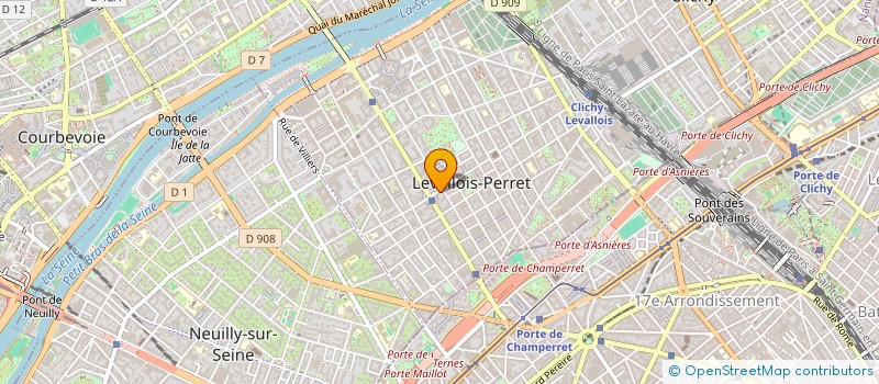 localisation de l'entreprise LA ROTONDE à LEVALLOIS-PERRET