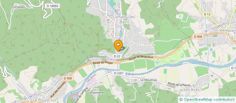 localisation de l'entreprise LA ROTONDE  LAMALOU-LES-BAINS