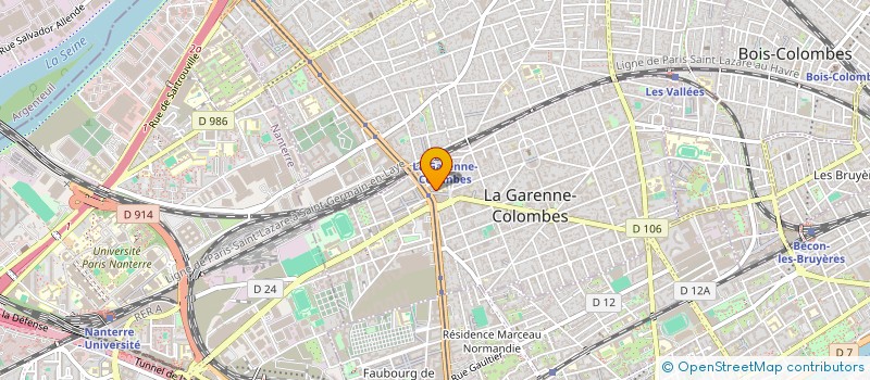 localisation de l'entreprise LA ROTONDE à LA GARENNE-COLOMBES