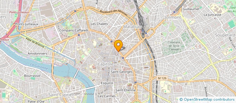 localisation de l'entreprise LA ROTONDE  TOULOUSE