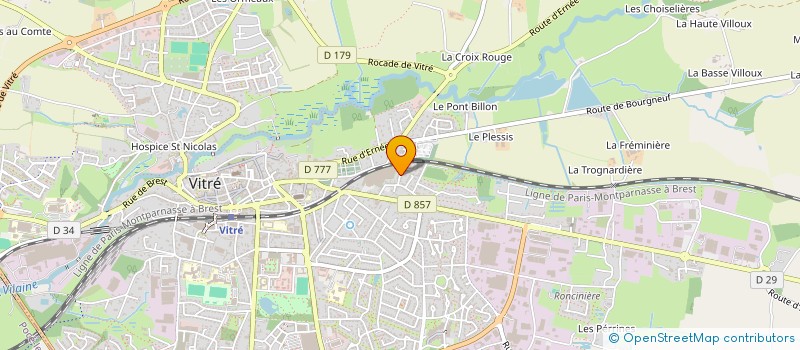 localisation de l'entreprise LA ROTONDE  VITRE