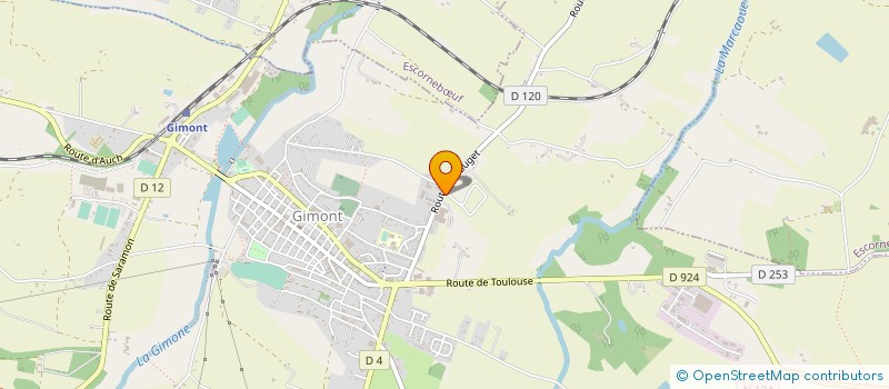 localisation de l'entreprise LA ROTONDE  GIMONT