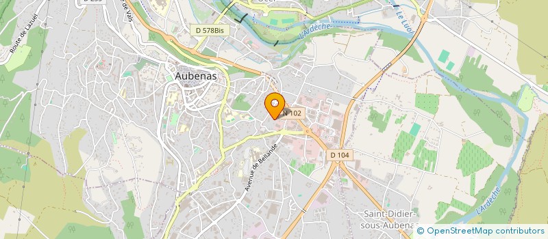 localisation de l'entreprise LA ROTONDE à AUBENAS