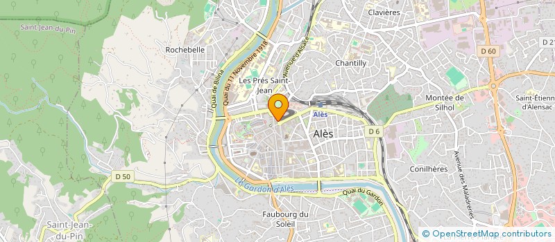 localisation de l'entreprise LA ROTONDE à ALES