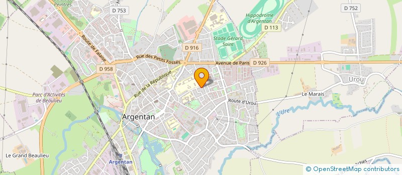 localisation de l'entreprise LA ROTONDE à ARGENTAN