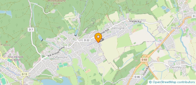 localisation de l'entreprise LA ROTONDE à VETRIGNE