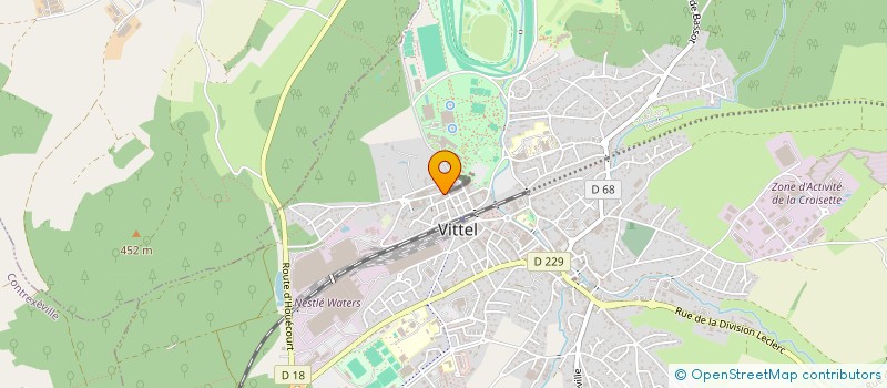 localisation de l'entreprise LA ROTONDE  VITTEL