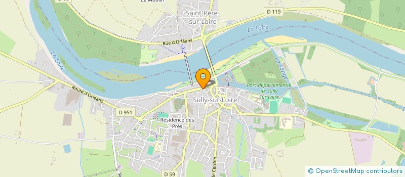 localisation de l'entreprise LA ROTONDE DE SULLY à SULLY-SUR-LOIRE