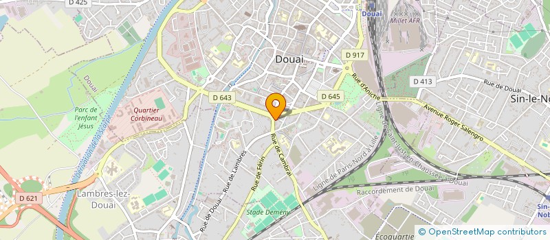 localisation de l'entreprise LA ROTONDE ETABLISSEMENTS NICQ  DOUAI