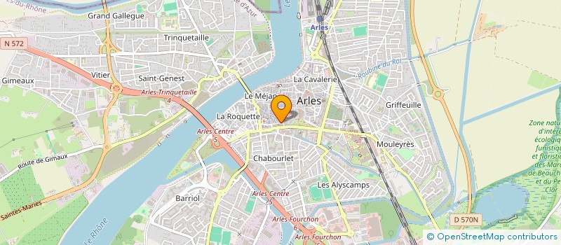 localisation de l'entreprise LA ROTONDE N 5 à ARLES