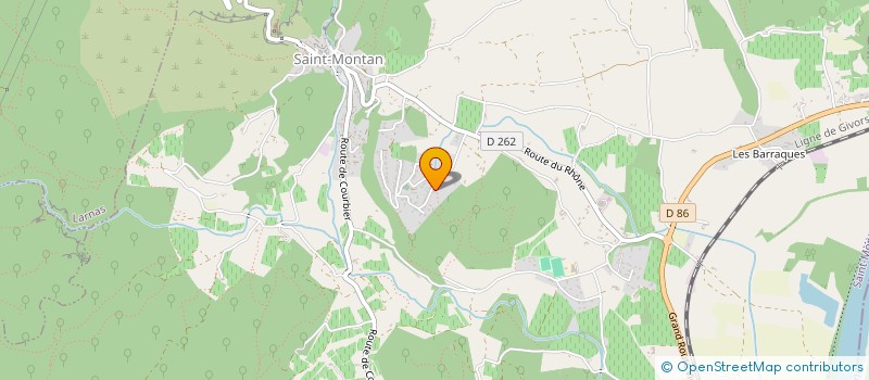 localisation de l'entreprise LA ROUANNE  SAINT-MONTAN