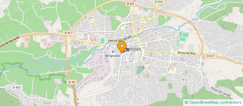 localisation de l'entreprise LA ROUBAUDE à BRIGNOLES