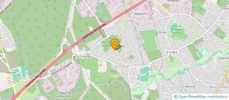 localisation de l'entreprise LA ROUDEY  CANEJAN