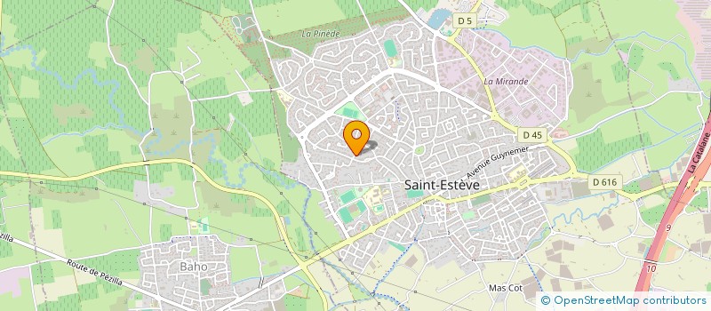 localisation de l'entreprise LA ROUDONNE  SAINT-ESTEVE