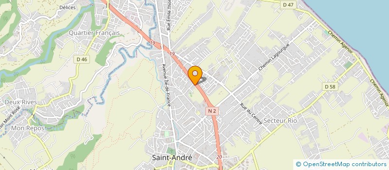 localisation de l'entreprise LA ROUE D'OR SAINT ANDREENNE à SAINT-ANDRE
