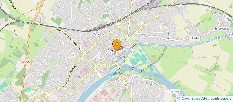 localisation de l'entreprise LA ROUE DE SECOURS 39 à DOLE
