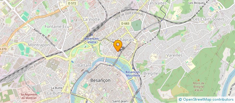 localisation de l'entreprise LA ROUE DE SECOURS à BESANCON