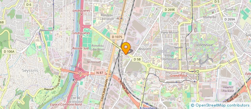 localisation de l'entreprise LA ROUE DE SECOURS à GRENOBLE