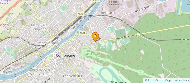 localisation de l'entreprise LA ROUE DU CHAT QUI TOURNE  COMPIEGNE