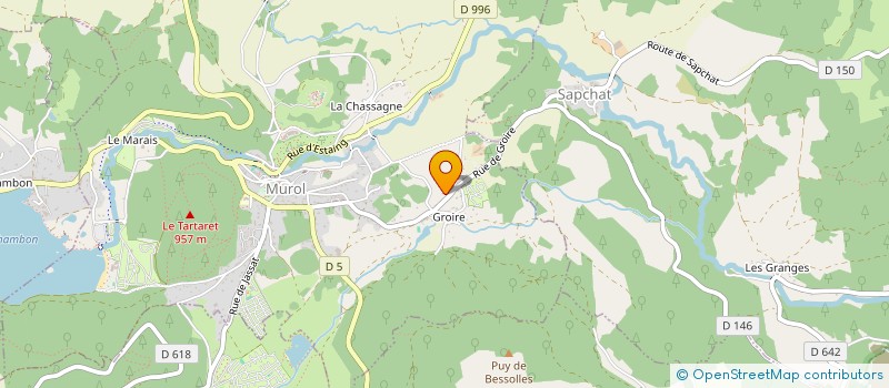 localisation de l'entreprise LA ROUE DU CHATEAU  MUROL