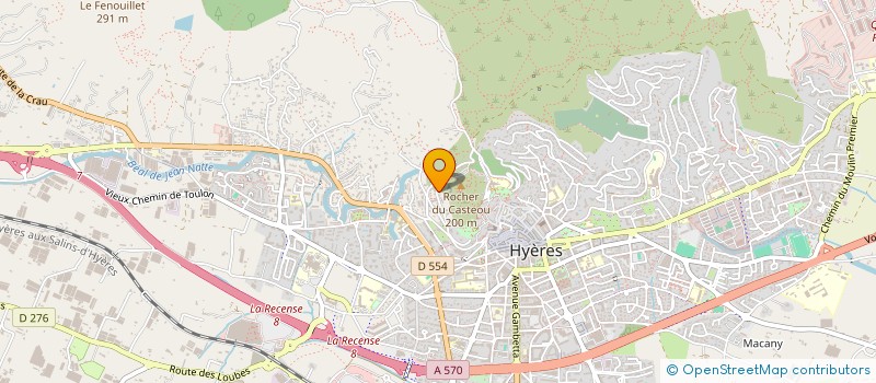 localisation de l'entreprise LA ROUE DU PAON à HYERES