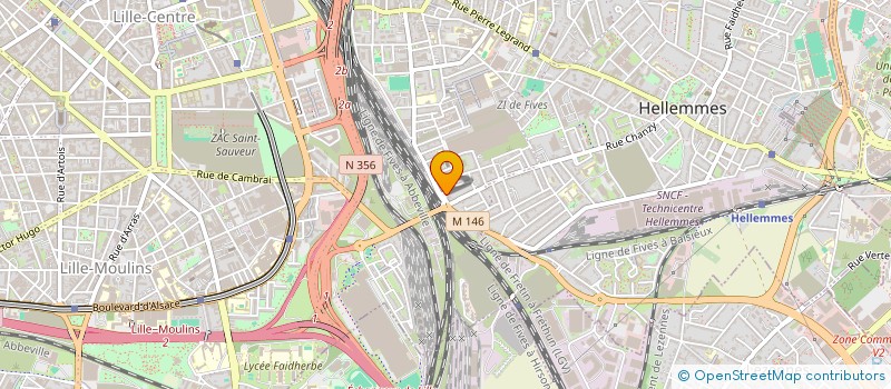 localisation de l'entreprise LA ROUE LIBRE à LILLE