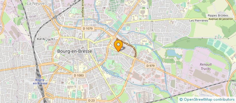 localisation de l'entreprise LA ROUE LIBRE à BOURG-EN-BRESSE