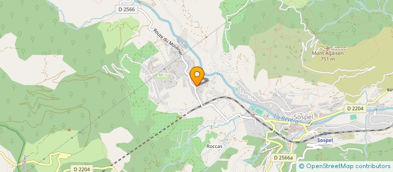 localisation de l'entreprise LA ROUE QUI TOURNE  SOSPEL