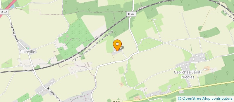localisation de l'entreprise LA ROUE TOURNE à CAORCHES-SAINT-NICOLAS