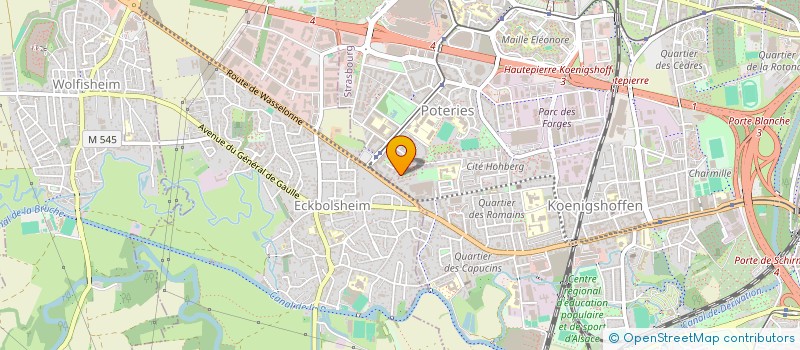 localisation de l'entreprise LA ROUE TOURNE à STRASBOURG