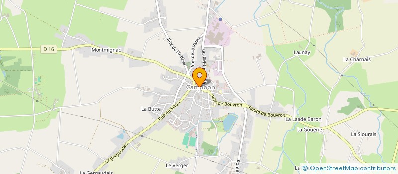 localisation de l'entreprise LA ROUE TOURNE  CAMPBON