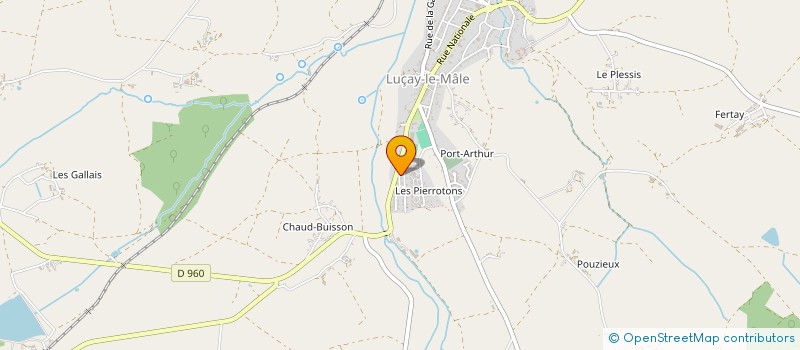 localisation de l'entreprise LA ROUERE à LUCAY-LE-MALE