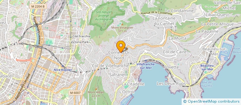 localisation de l'entreprise LA ROUGE à VILLEFRANCHE-SUR-MER