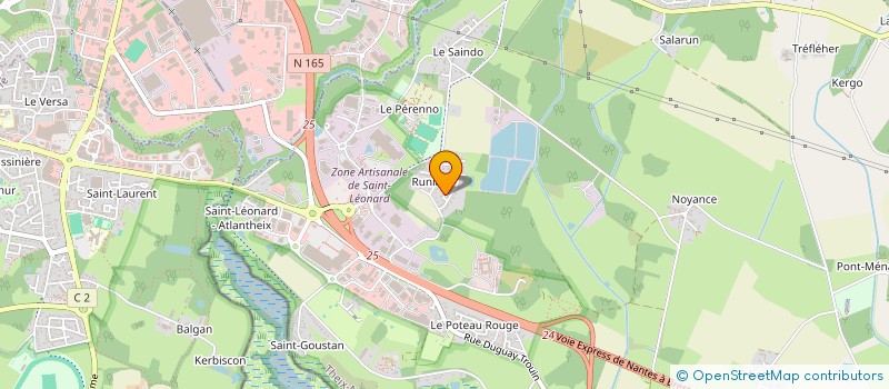 localisation de l'entreprise LA ROUGNE  THEIX-NOYALO