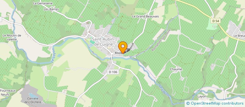 localisation de l'entreprise LA ROULERIE  VAL-DU-LAYON