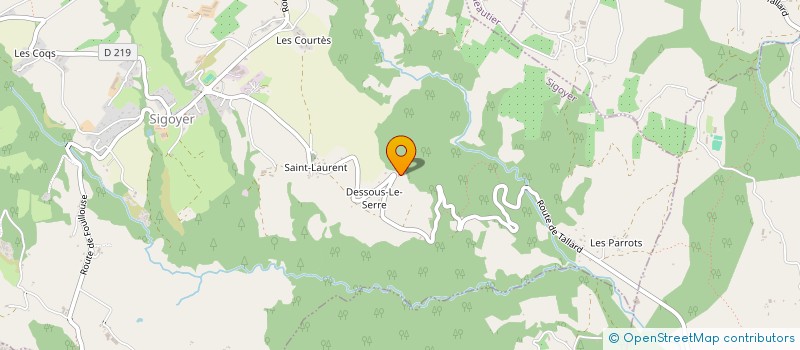 localisation de l'entreprise LA ROULIERE  FOUILLOUSE