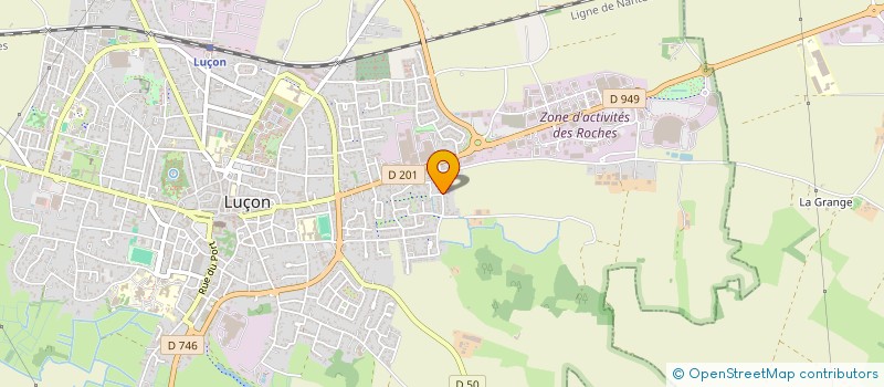 localisation de l'entreprise LA ROULIERE  LUCON