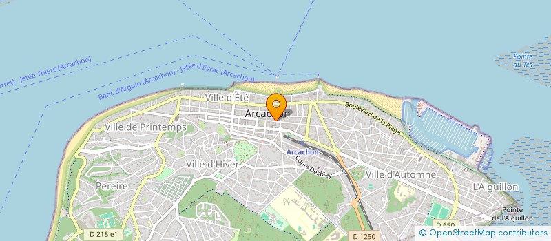 localisation de l'entreprise LA ROULOTTE  ARCACHON