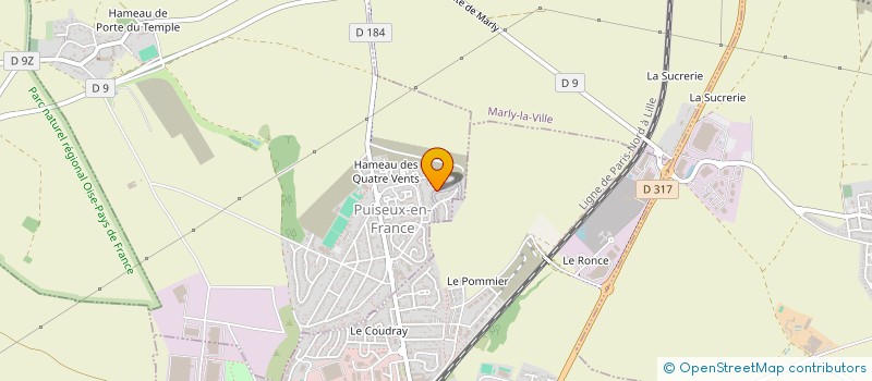 localisation de l'entreprise LA ROULOTTE A LITOTES  PUISEUX-EN-FRANCE