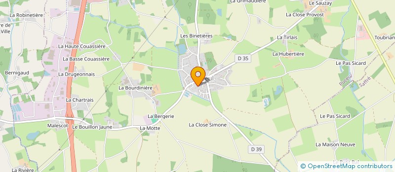 localisation de l'entreprise LA ROULOTTE A SORBETS  PUCEUL