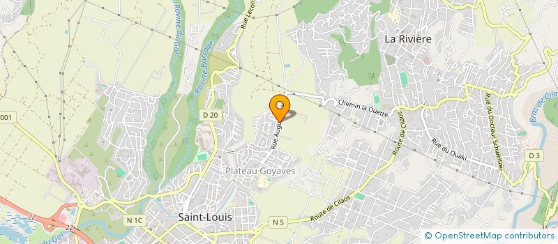 localisation de l'entreprise LA ROULOTTE KREOL à SAINT-LOUIS