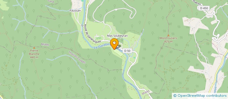 localisation de l'entreprise LA ROUQUETTE  MIALET