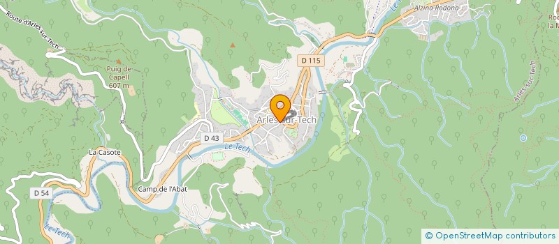 localisation de l'entreprise LA ROUSQUILLE 2018  ARLES-SUR-TECH