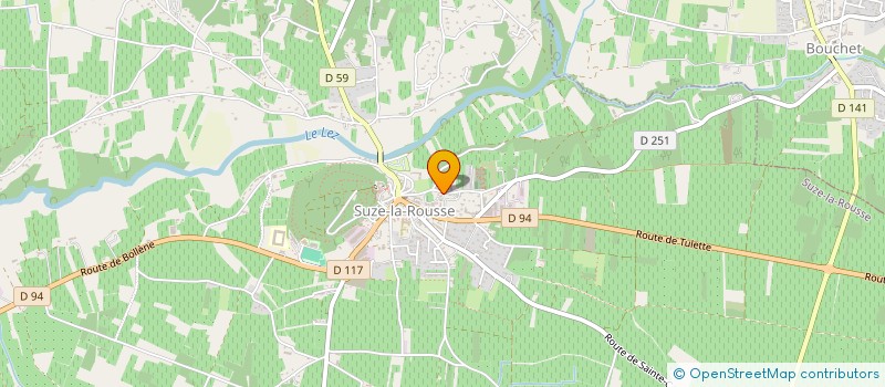 localisation de l'entreprise LA ROUSSE AGRICOLE  SUZE-LA-ROUSSE