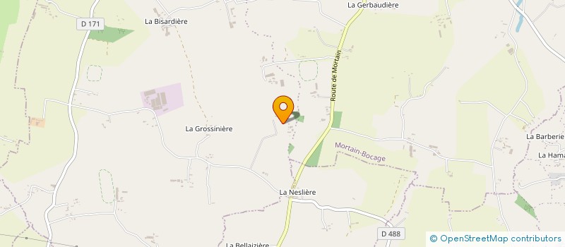 localisation de l'entreprise LA ROUSSELIERE à ROMAGNY FONTENAY